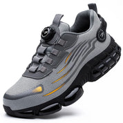 Bryce™ | Rotary Button Safety Trainer Shoes for Men Gray Shoes