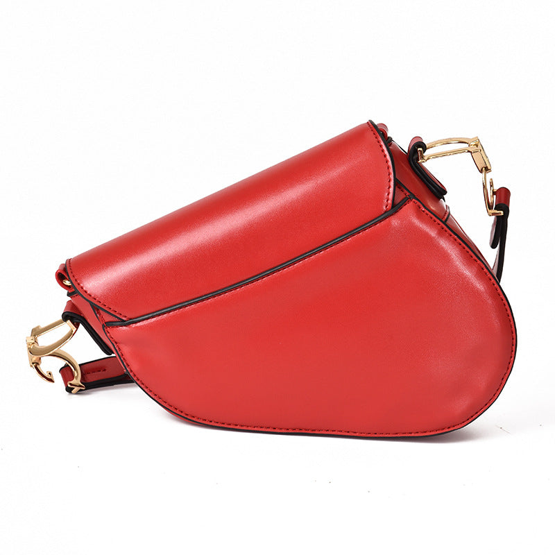 Sophia Women's PU Leather Saddle Shoulder Bag Handbags