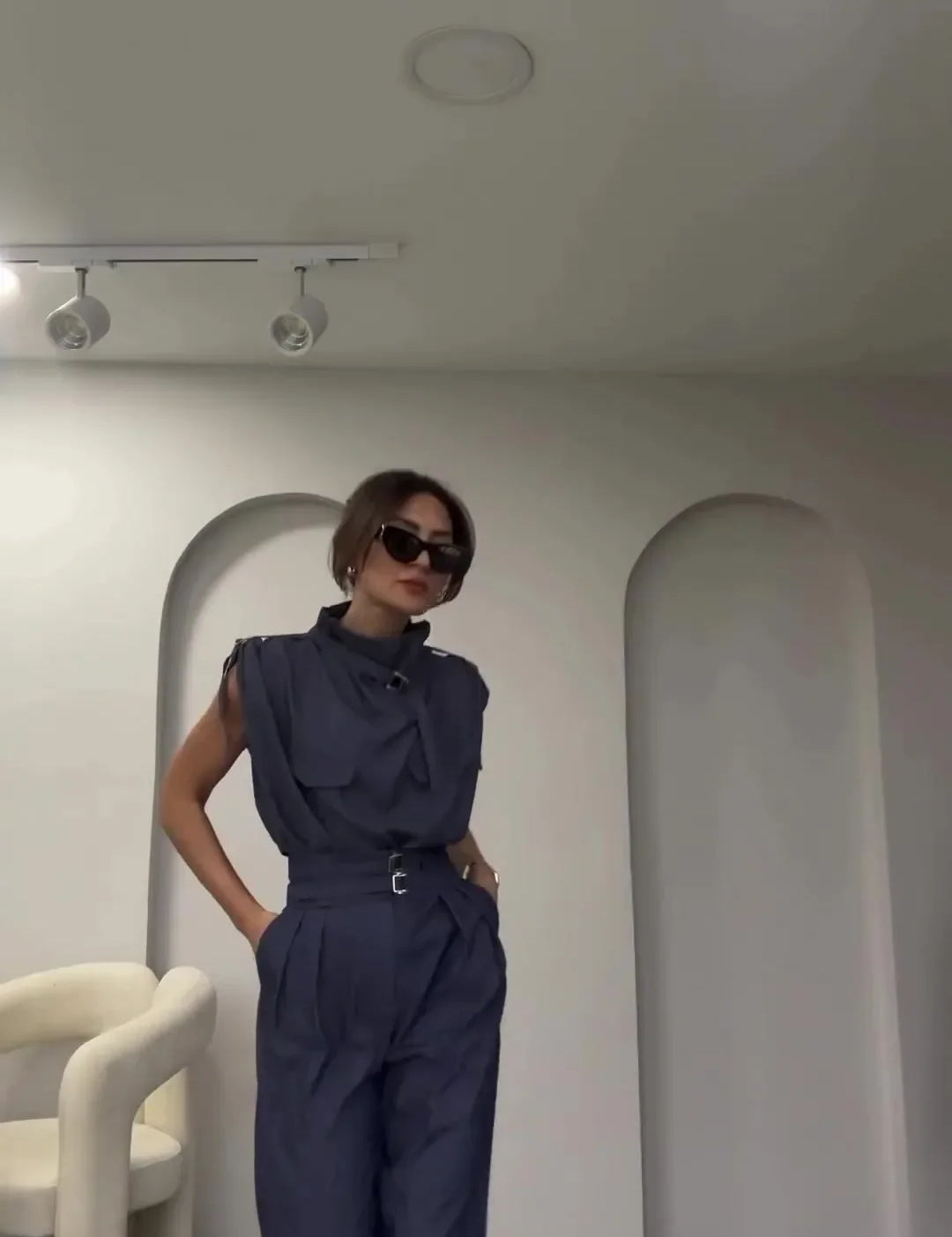 Margot | Classic Chic Set Navy Outfit Sets