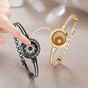 Sun and Moon totwoo Love Bracelets,Long Distance Relationship touch Light up & Vibrate Bracelets for Couples, Gifts Jewellery