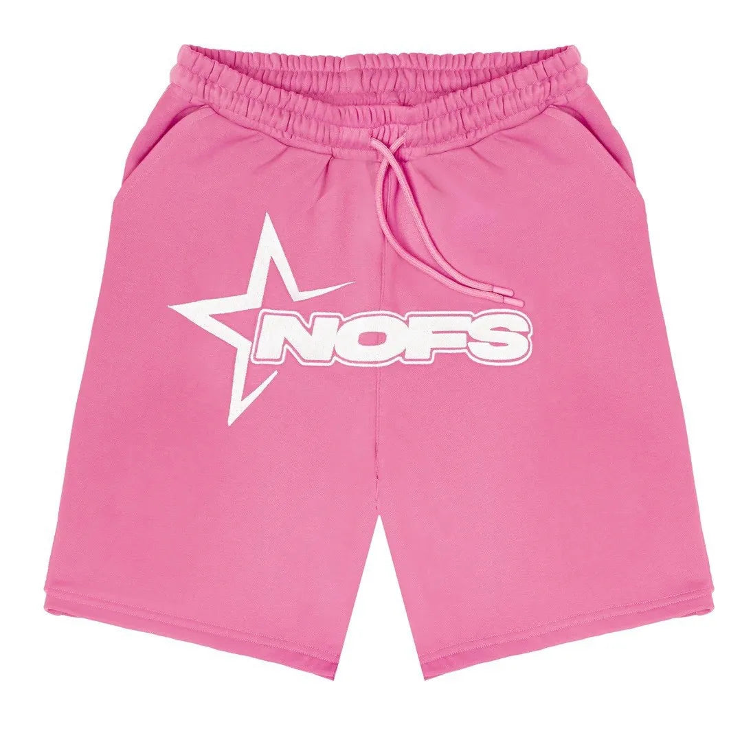 Men’s Summer Breathable Two-Piece Sports Set – T-Shirt & Shorts for Running & Gym Pink pants Two-Piece Sports Set