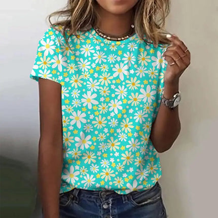 Lana | 3D Print Short Sleeve Tees ETLCCG232412Z