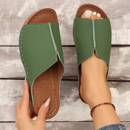 Verena™ | Lightweight Travel Slip-on Sandals Green Shoes & Sandals