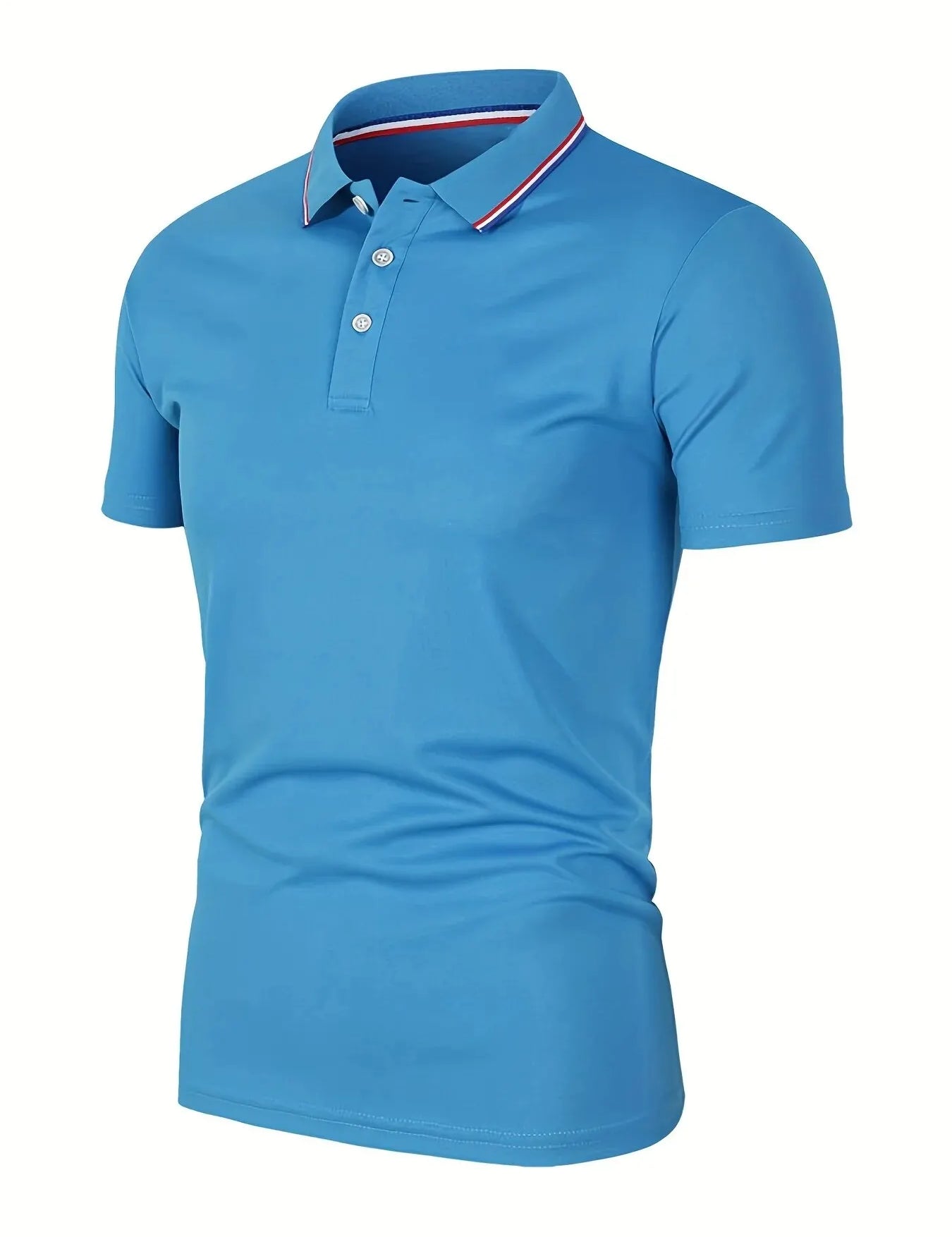 Premium Men’s Breathable Cotton Polo T-Shirt Sky Blue T Shirts