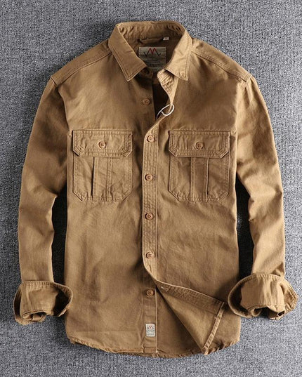 Archie | Classic Worker Shirt Sand Shirt