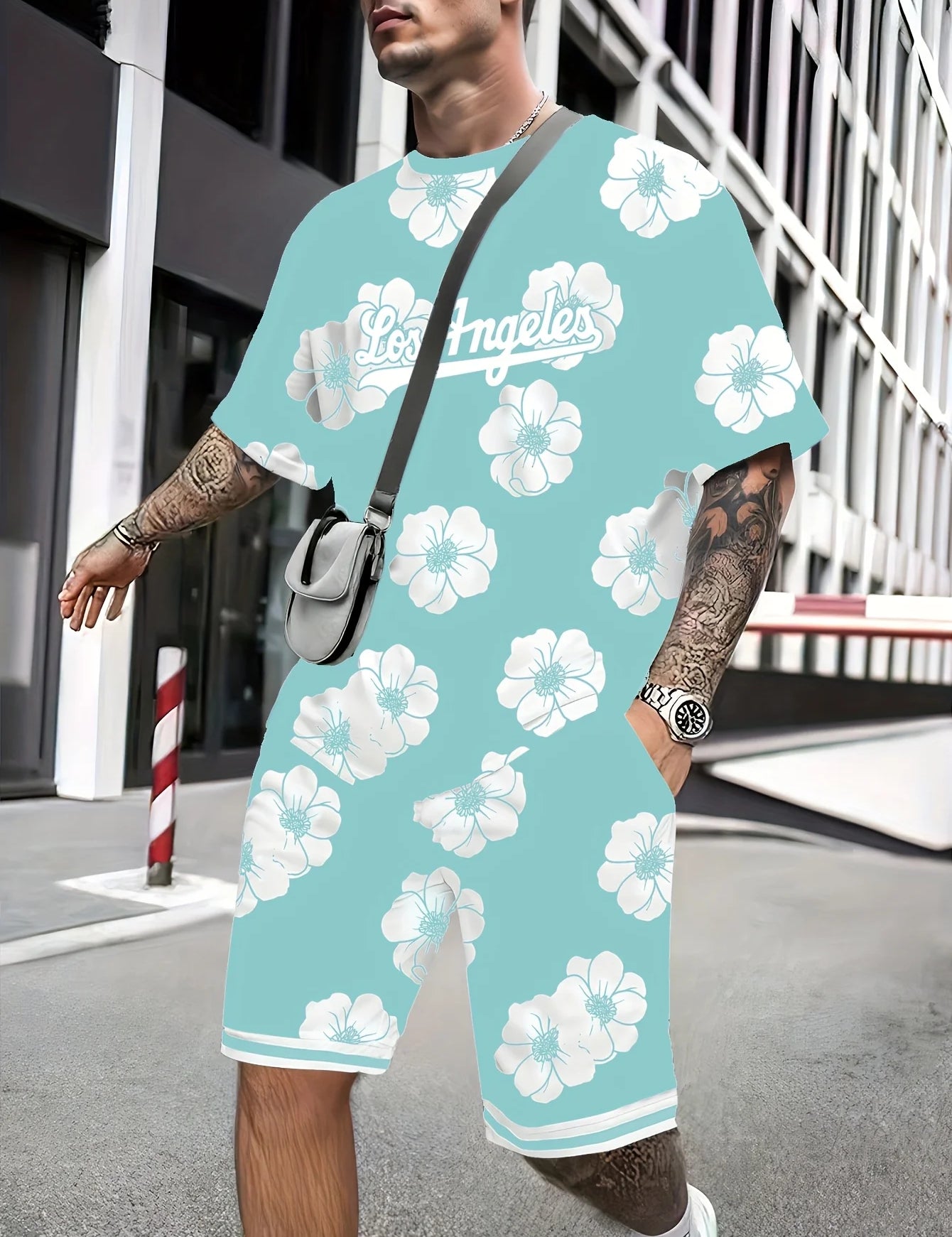 2025 Men's 3D Print Casual Suit Outfit Sets SUTKET3M4JHA5 Two Piece Outfits