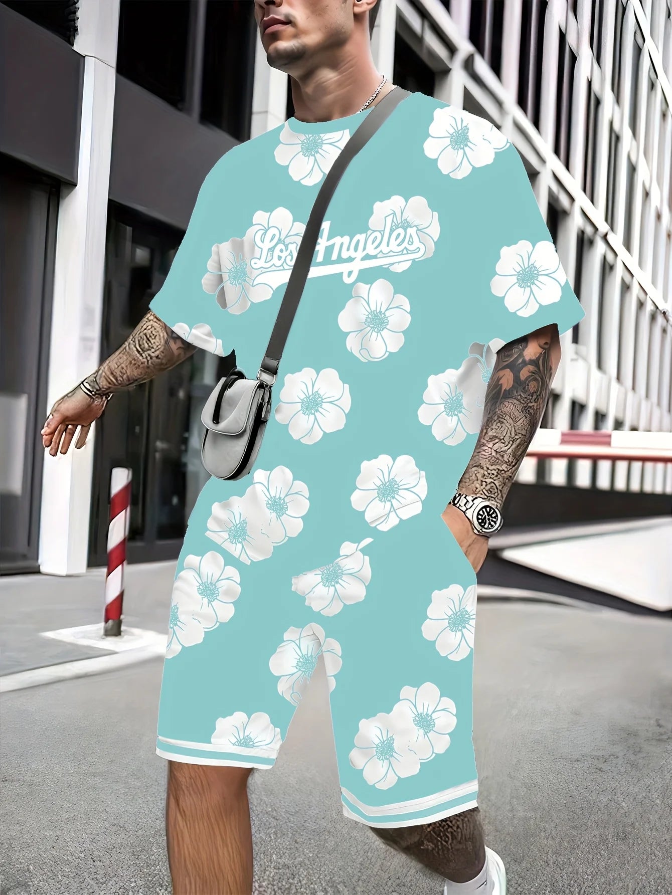 2025 Men's 3D Print Casual Suit Outfit Sets SUTKET3M4JHA5 Two Piece Outfits