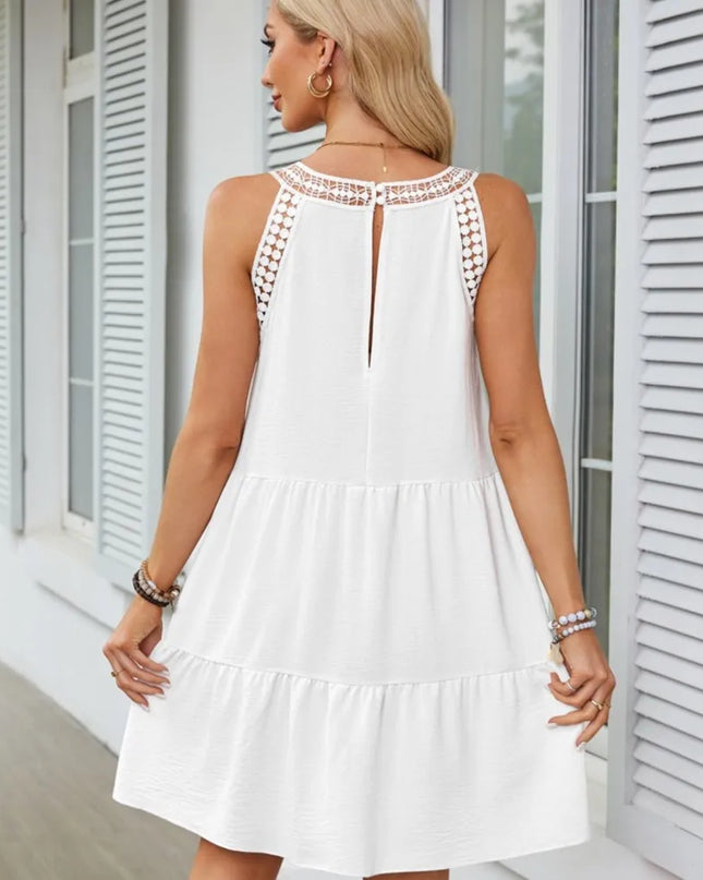 Cassandra™ | Casual Sleeveless Pleated Mini Dress Dresses