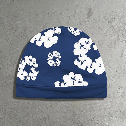 Unisex Double-Layer Pullover Hat Blue Hats