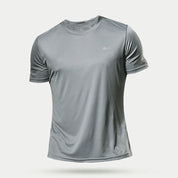 Quick-Dry Compression Athletic Tee – Lightweight Gymwear GRAY T Shirts