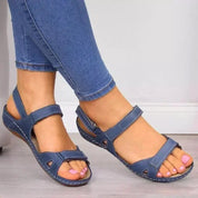 Hazel | Elegant Orthopedic Sandals Blue Shoes & Sandals