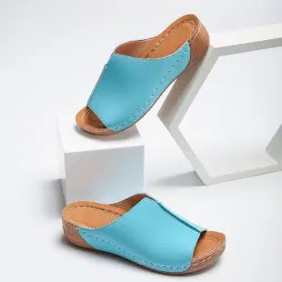 Verena™ | Lightweight Travel Slip-on Sandals Blue Shoes & Sandals