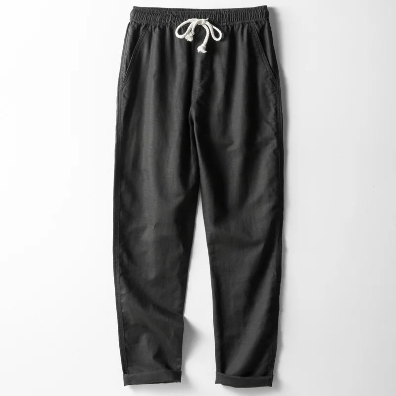 Charles™ | Breathable Linen Trousers for Men Black