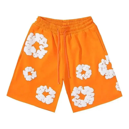Denim Tears Floral Shorts Pant Orange Shorts