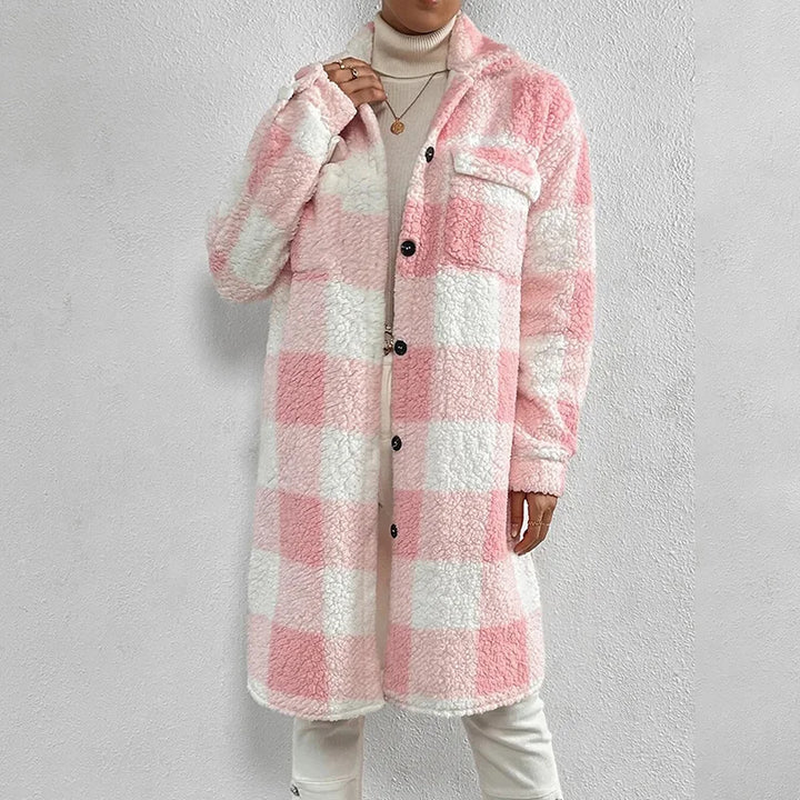 ﻿Gwen - Checkered Women’s Coat Coats & Jackets