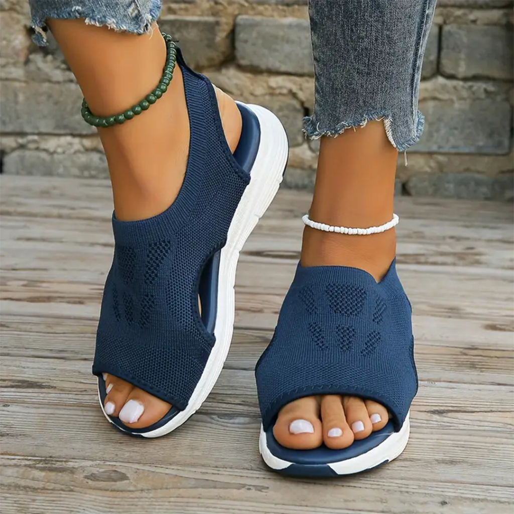 Orthopedic Arch Support Wide Fit Sport Sandals Blue Sandals