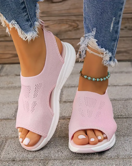 Orthopedic Arch Support Wide Fit Sport Sandals Pink Sandals