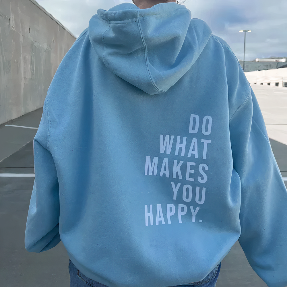 Lucy - Oversized Bliss Hoodie Blue Hoodie