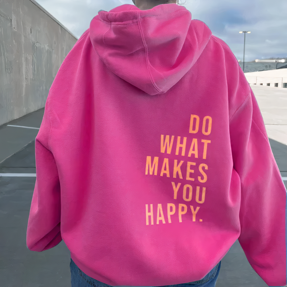 Lucy - Oversized Bliss Hoodie Dark Pink Hoodie