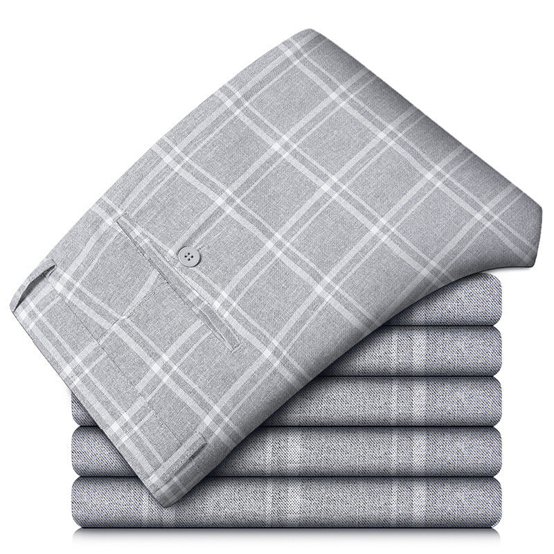 Manor Plaid Trouser Gray Men's Clothing