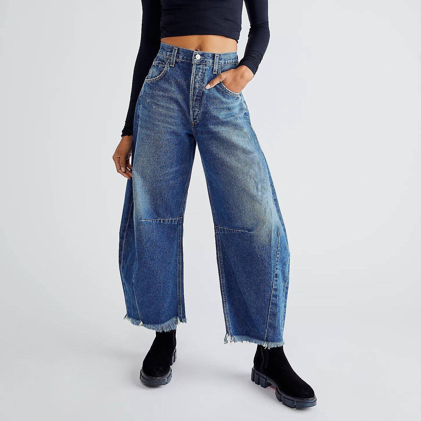 Summer Barrel Jean Blue Women's Clothing
