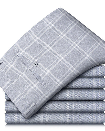 Manor Plaid Trouser Blue Men's Clothing