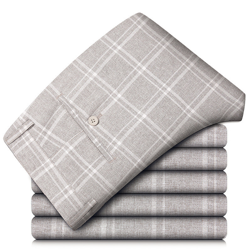Manor Plaid Trouser Khaki Men's Clothing