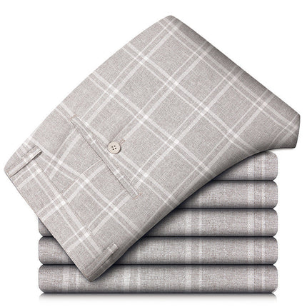 Manor Plaid Trouser Khaki Men's Clothing