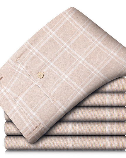 Manor Plaid Trouser Apricot Men's Clothing