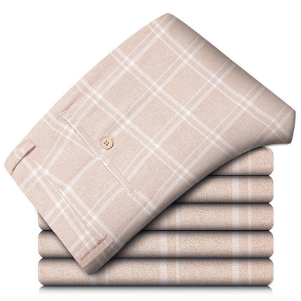 Manor Plaid Trouser Apricot Men's Clothing