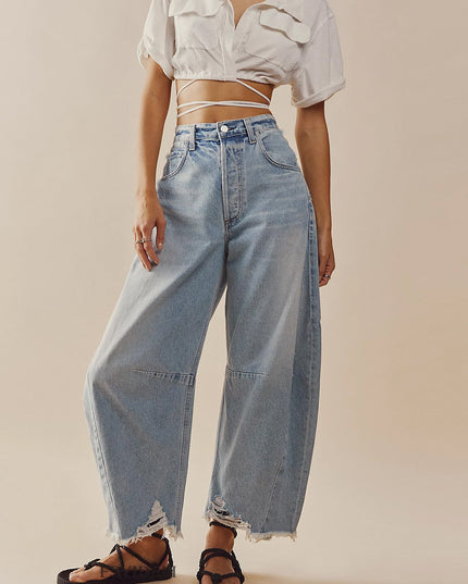 Summer Barrel Jean Light Blue Women's Clothing