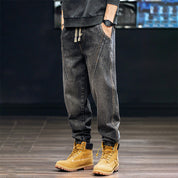 V Line Denim Jogger Gray Men's Clothing