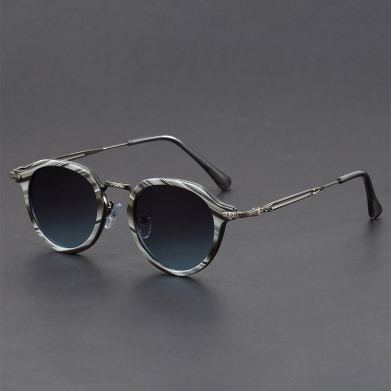 Tempt Sunglasses Gray Stripe Gray-Blue Men's Accessories