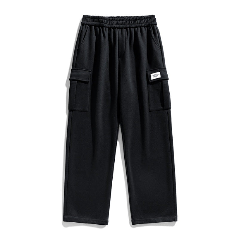 Cotton Cargo Sweat Pant Black Men's Clothing