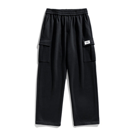 Cotton Cargo Sweat Pant Black Men's Clothing