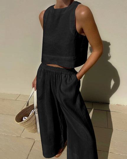 Vera | Two-piece set Black Kleding