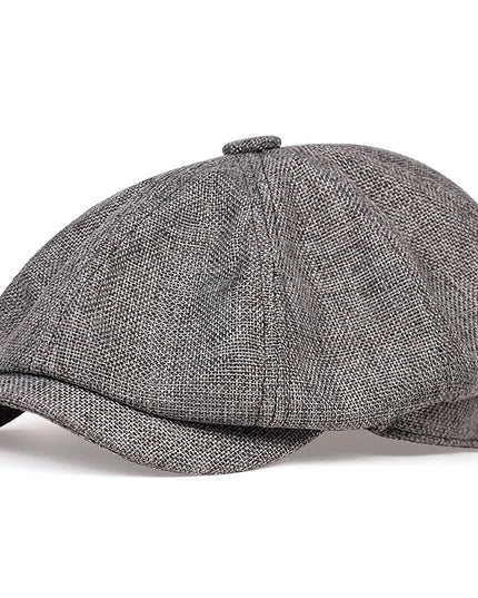 Unisex Casual Newsboy Hats grey One Size Hats