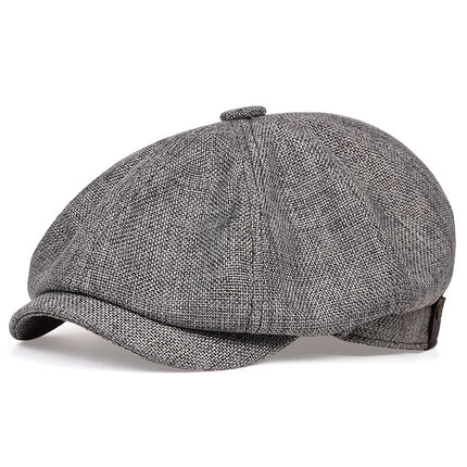 Unisex Casual Newsboy Hats grey One Size Hats