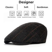 Men’s Wool Herringbone Newsboy Cap Hats