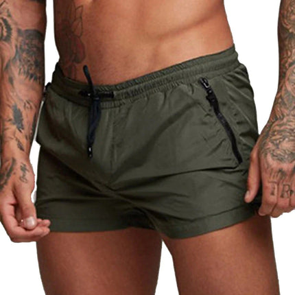 Men's Quick-Dry Swim Trunks Army Green Shorts