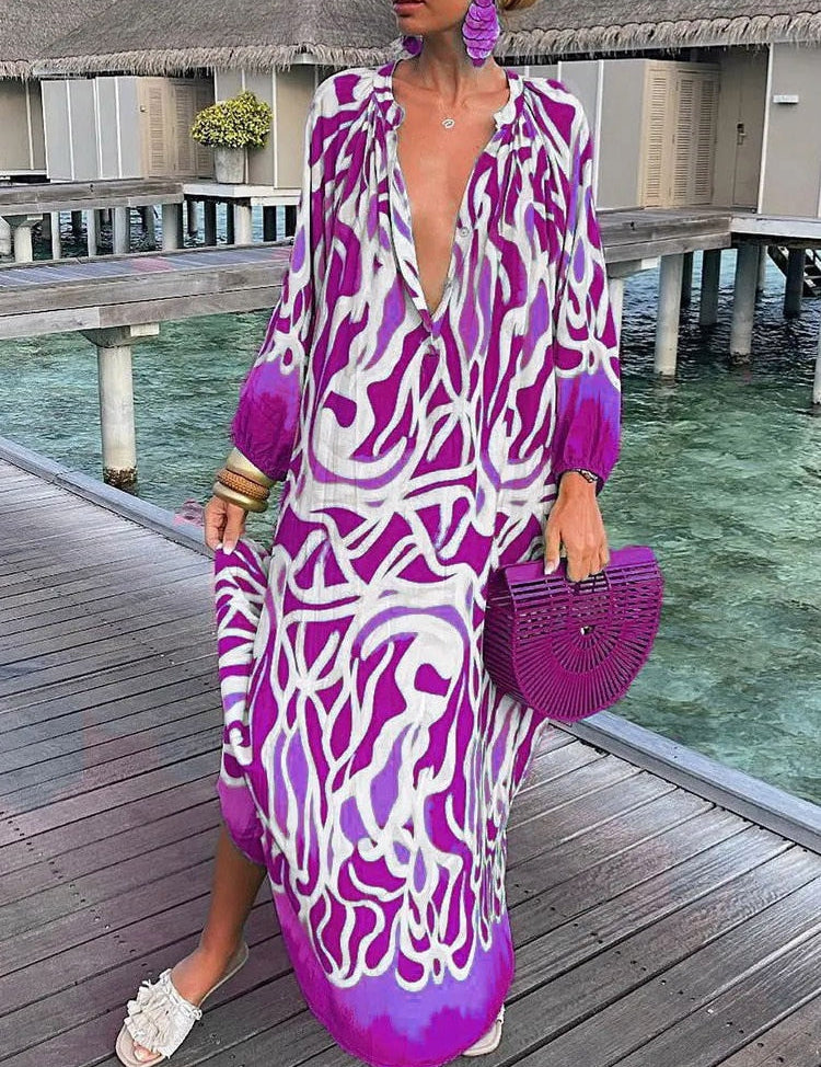 Nerys | Maxi dress Purple Dresses