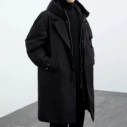 Men's Kensington Overcoat Black Coat