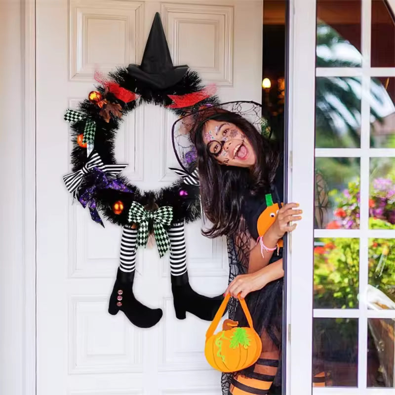 Spooky Witch Halloween Wreath Halloween Decorations