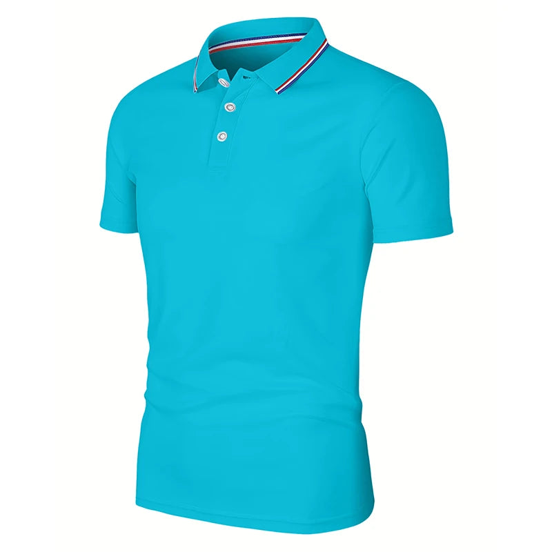 Premium Men’s Breathable Cotton Polo T-Shirt Mint Green T Shirts