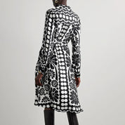 Tatiana™ | Printed Lace-up Waist-Cinching Dress Dress
