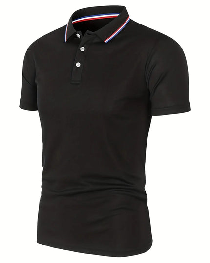 Premium Men’s Breathable Cotton Polo T-Shirt Black T Shirts