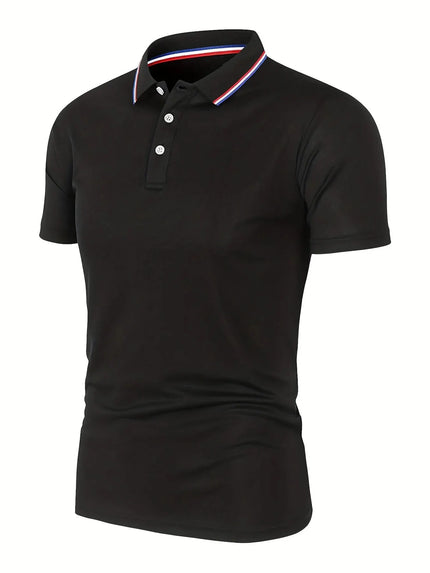 Premium Men’s Breathable Cotton Polo T-Shirt Black T Shirts