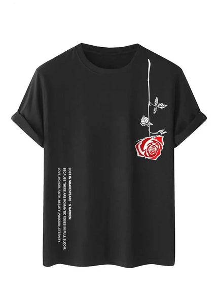 Shakespeare’s Rose T-Shirt Black T-Shirts