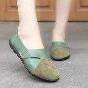 Comfy Premium Leather Orthopedic Loafers Green Shoes & Sandals