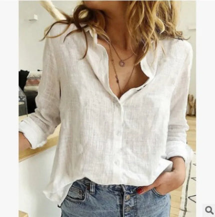 Lily | Women's Print Shirt White